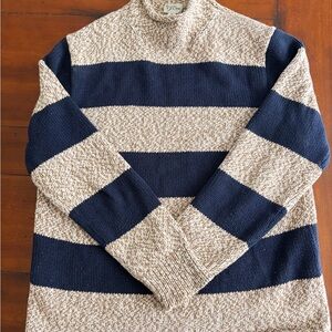 J. Crew Men's Sweater in Navy and Beige